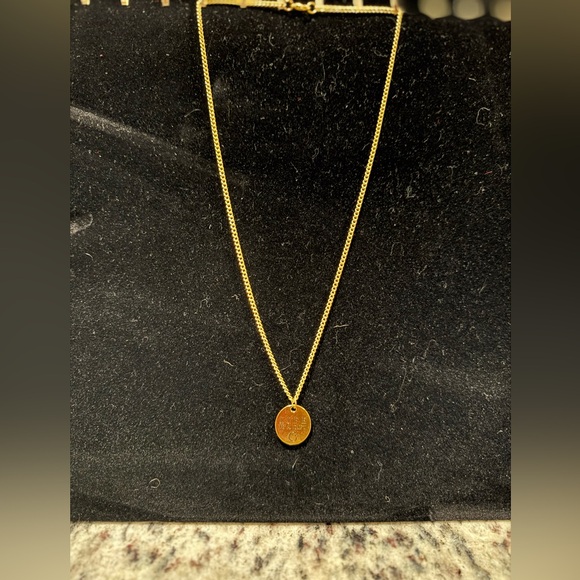 Life Is A Gift double sided gold plated Dainty Necklace - Picture 5 of 5